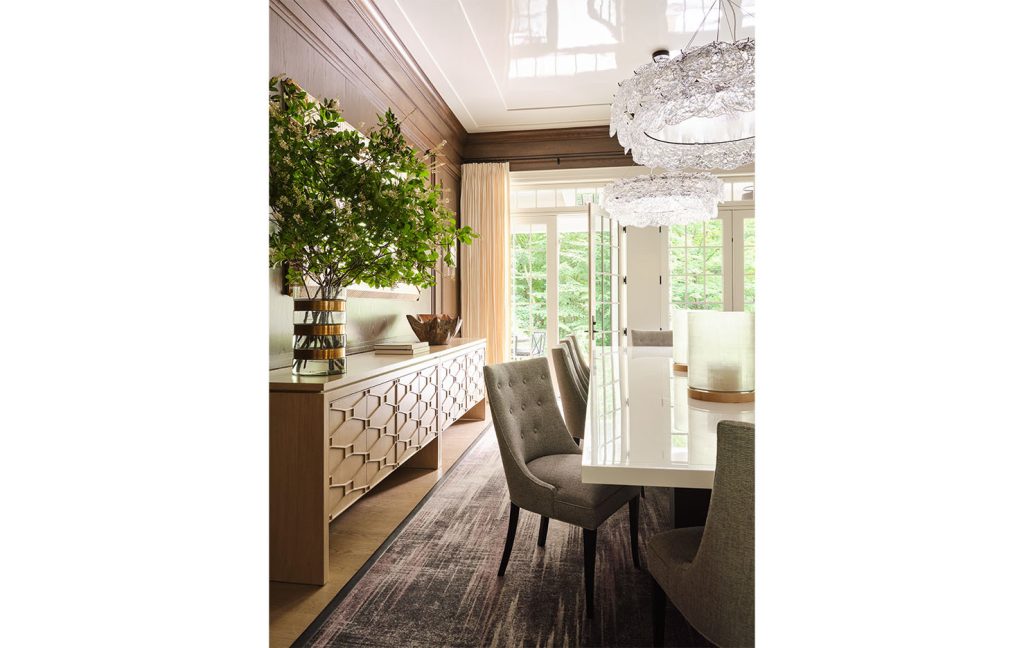 Shown in Pewter Walnut, Custom Height